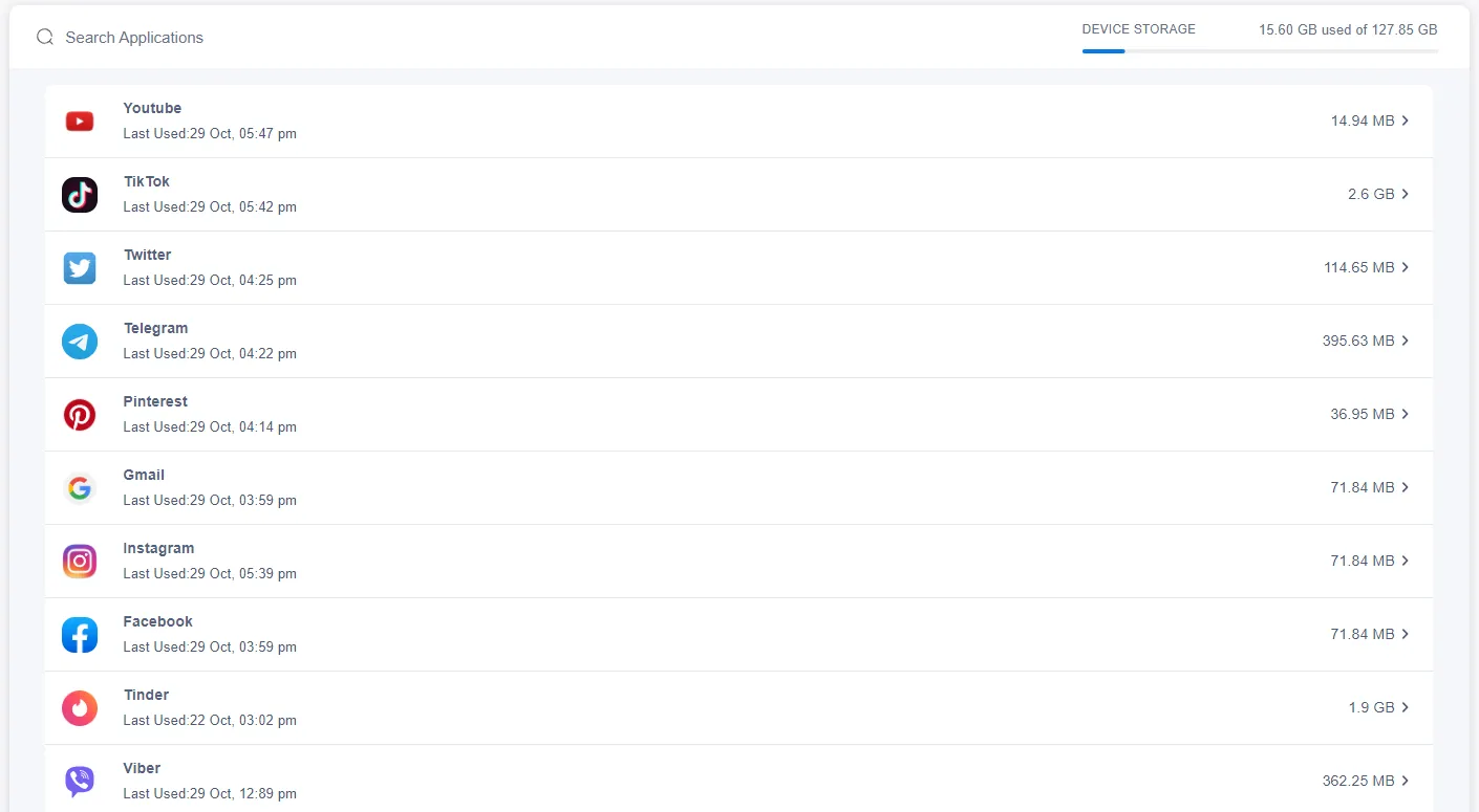 Track Apps Installed On Monitored Phones With Msafely