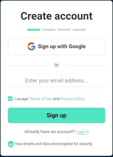 Sign up for a free account.