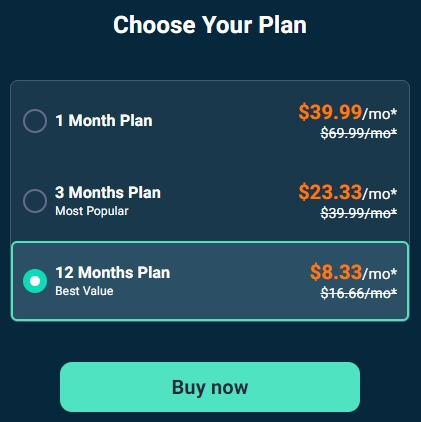 Choose your price plan.